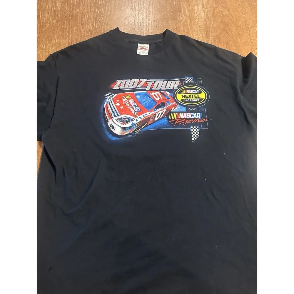 NASCAR Nextel‎ Cup Series Racing 2007 Tour Dates Tee T Shirt Double Sided XL